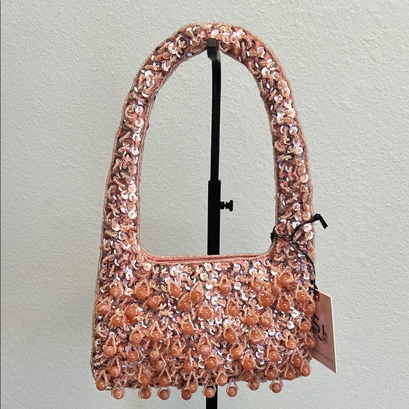 Sincerely Jules | Pink Beaded Mini Bag 💖 - Picture 1 of 10